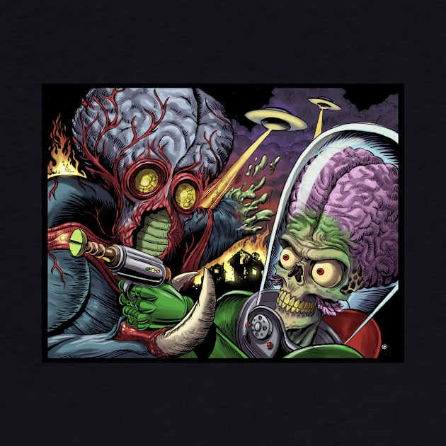 Mars Attacks This Island Earth by Himmelworks